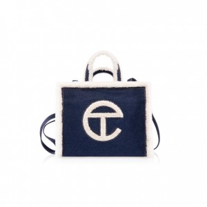 Sac Shopping Telfar x UGG Medium Denim Bleu | FRTV3571