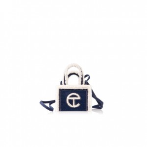 Sac Shopping Telfar x UGG Small Denim Bleu | FRYU3570