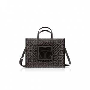 Sacs Telfar Monogram Medium Jacquard Noir | FRMA3549