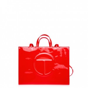 Sacs Telfar Vernis Large Rouge | FRCE3553