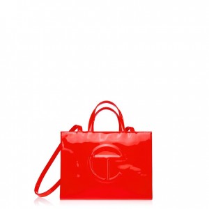 Sacs Telfar Vernis Medium Rouge | FRVD3552