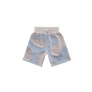 Short Telfar Camo Sweat Bleu Beige | FRNB3323