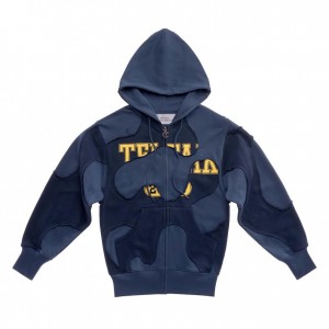 Sweat a Capuche Telfar Camo Bleu Marine | FRIS3217