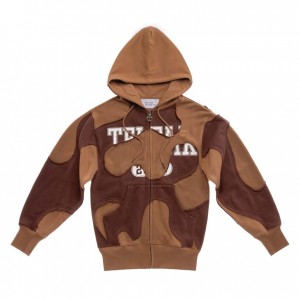 Sweat a Capuche Telfar Camo Chocolat | FRAP3214