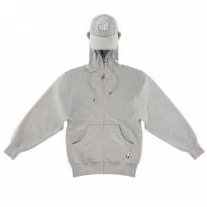 Sweat a Capuche Telfar Cap Grise | FRIS3004