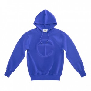 Sweat a Capuche Telfar Embossed Bleu | FRPQ3197