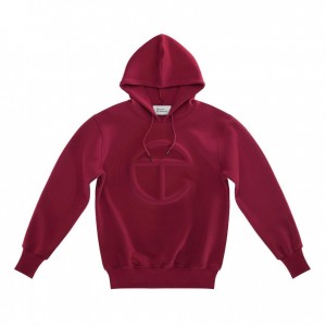 Sweat a Capuche Telfar Embossed Bordeaux | FRIS3199