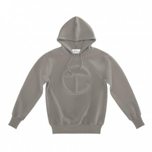 Sweat a Capuche Telfar Embossed Grise | FRSO3195