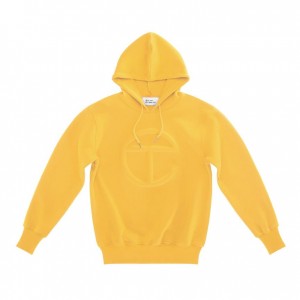 Sweat a Capuche Telfar Embossed Jaune | FRHK3209
