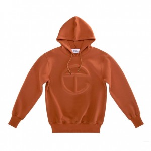 Sweat a Capuche Telfar Embossed Marron | FRHK3191
