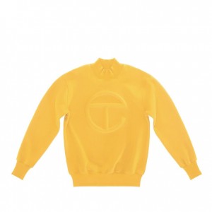 Sweat a Capuche Telfar Embossed Mockneck Jaune | FRGL3210
