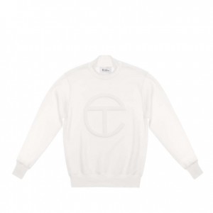 Sweat a Capuche Telfar Embossed Mockneck Blanche | FRDN3194