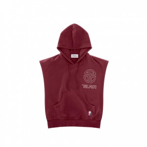 Sweat a Capuche Telfar Sideless Bordeaux | FRTV3007