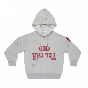 Sweat a Capuche Telfar Zip-up Grise | FRVD3015