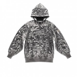Sweat a Capuche Telfar x Moose Knuckles Matelassé Argent | FRSO3239