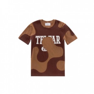 T Shirts Telfar Camo Chocolat | FRDN3407