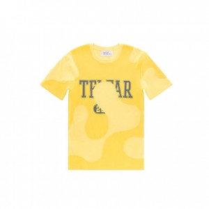 T Shirts Telfar Camo Jaune | FRTV3415