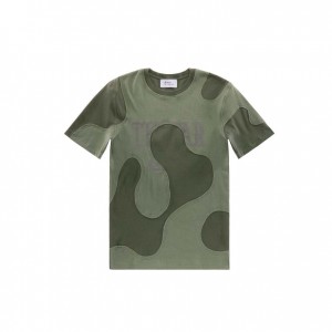 T Shirts Telfar Camo Vert Olive | FRAP3409