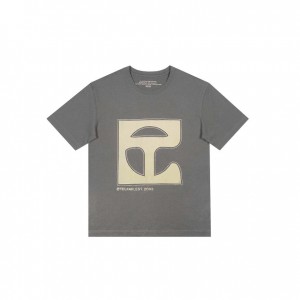 T Shirts Telfar Monogram Grise | FRNB3394