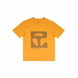 T Shirts Telfar Monogram Moutarde | FRBC3395