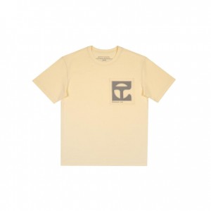 T Shirts Telfar Monogram Pocket Blanche | FRKI3401