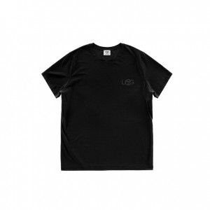 T Shirts Telfar x UGG Logo Noir | FRAP3427