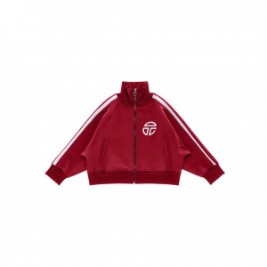 Vestes Telfar Cropped Piste Bordeaux | FRYU3272
